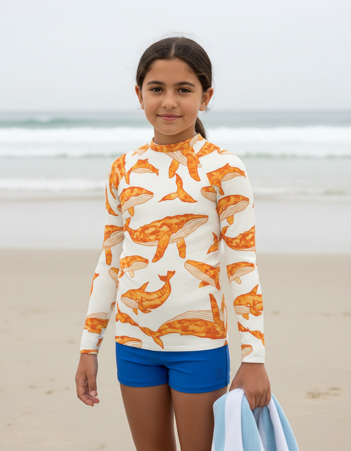 Rashguard — Youth Citrus Orange Breeze