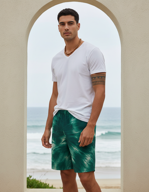 Alexandrite Glacier men's swim trunks