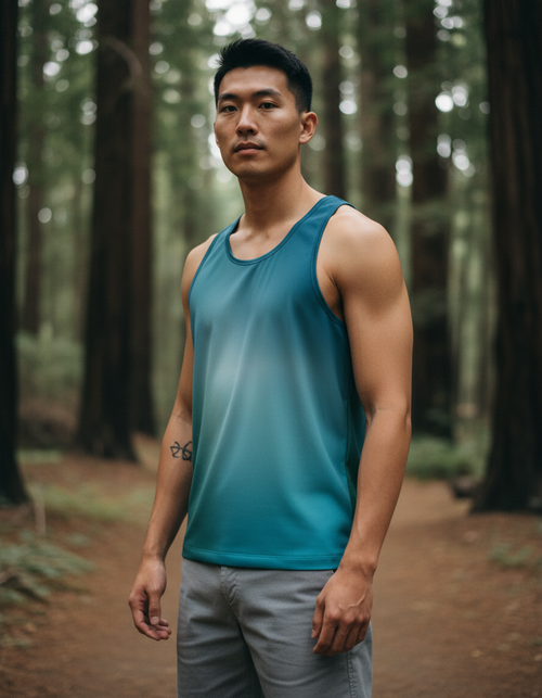 Transformative Teal Prism Tank Top Men's Tank Top — Dripper