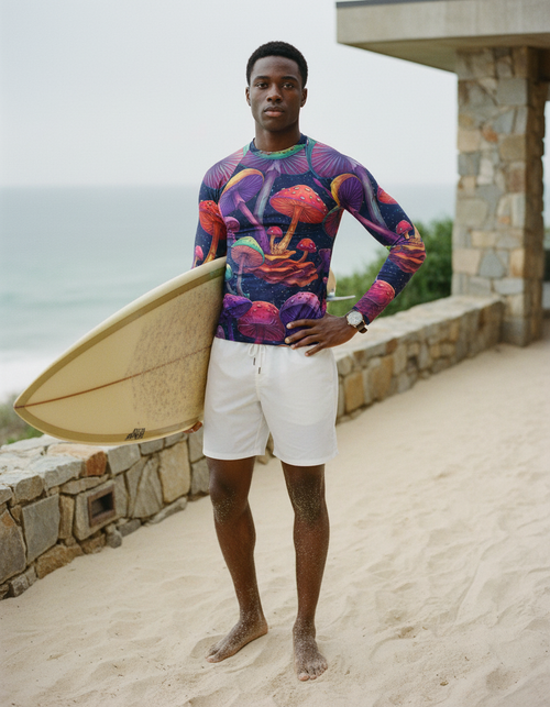Fungi Rash Guard Men's Rashguard — Dripper