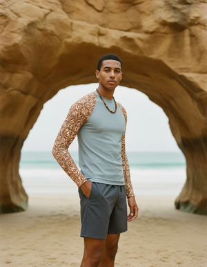 Men's Coffee Bean Chord men's rashguards
