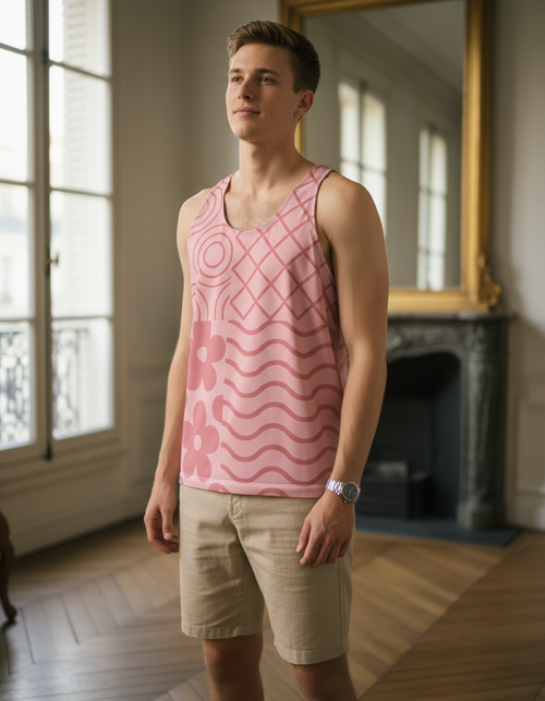 Burnished Lilac Petal Tank Top Men's Tank Top — Dripper