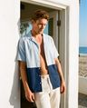 Navy & Powder — original print