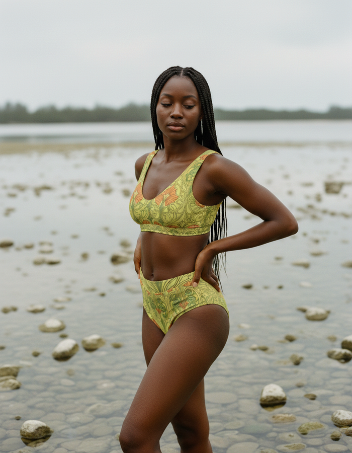 High-Waisted — Runway Chartreuse Seraph