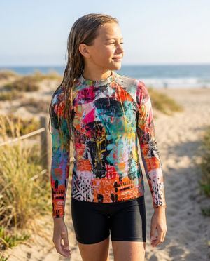 Girls Cipher girls rashguards