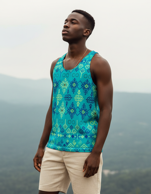 Men's Lime Zarif tank tops
