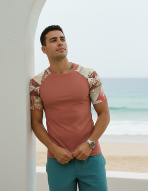Men's Burnt Sienna Zenith men's rashguards