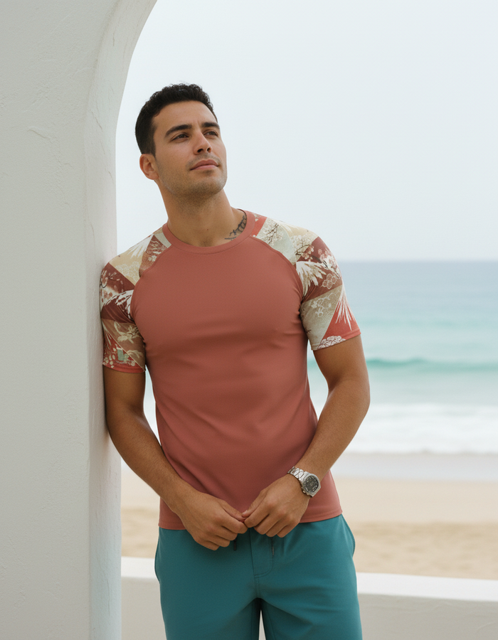 Rashguard — Men's Burnt Sienna Zenith