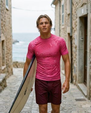 Men's Electric Fuchsia Surge men's rashguards