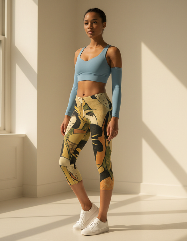 Utamaro Collection capri leggings