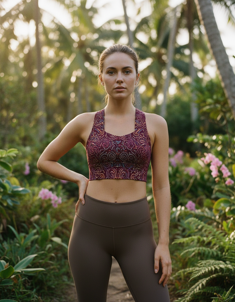 Sandy Drift Mirage Longline Sports Bra