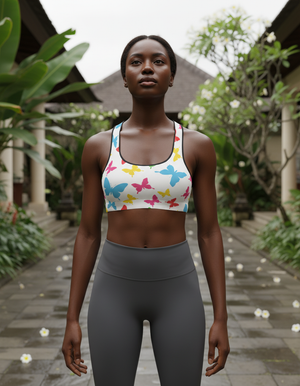 Lepidoptera classic sports bras