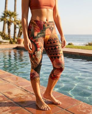 Burnt Sienna Lono swim & gym leggings