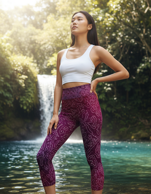 Sari Capri Yoga Leggings Capri Yoga Leggings — Dripper