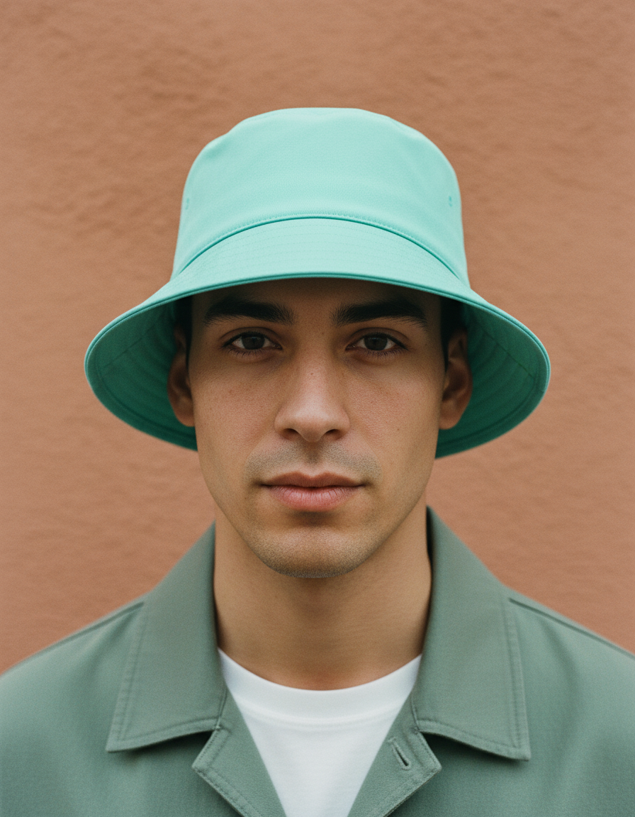 Bucket hat in Tiffany Mint