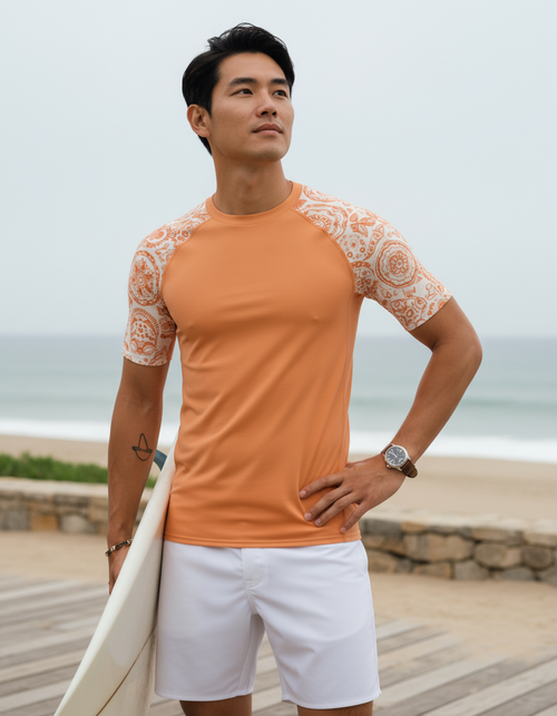 Muskmelon Echo Rash Guard Men's Rashguard — Dripper