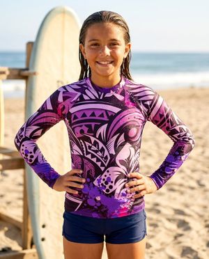 Girls Mana Poni girls youth rashguards