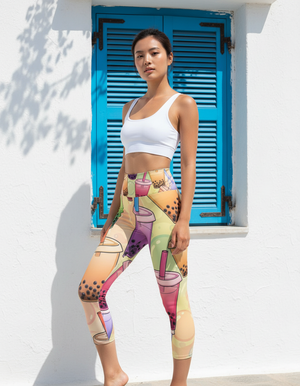 Pearl Capri Yoga Leggings Capri Yoga Leggings — Dripper