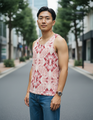 Tea Rose Sumi Tank Top Men's Tank Top — Dripper