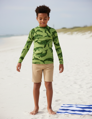 Acacia Breeze Rash Guard Youth Rash Guard — Dripper