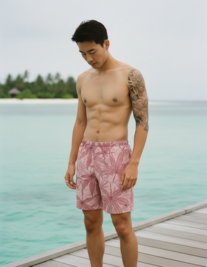 Millennial Pink Kumo men's swim trunks