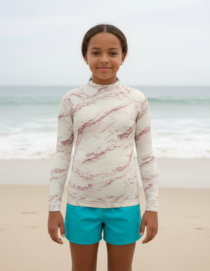 Youth Dusty Rose Eclipse youth rashguards