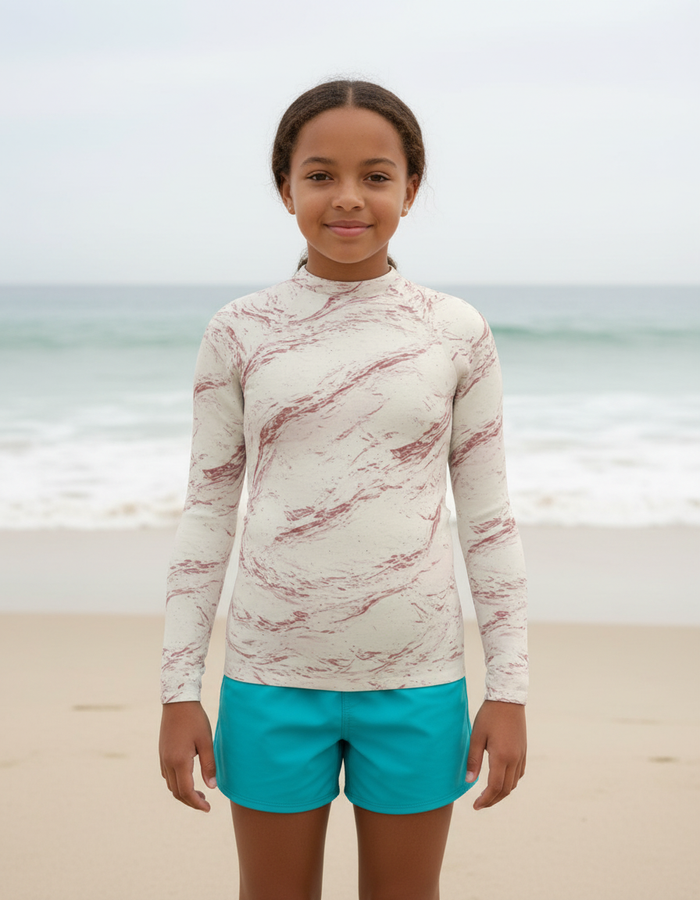 Rashguard — Youth Dusty Rose Eclipse
