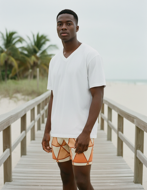 Coral Koi Men's Swim Trunks Men's Swim Trunks — Dripper