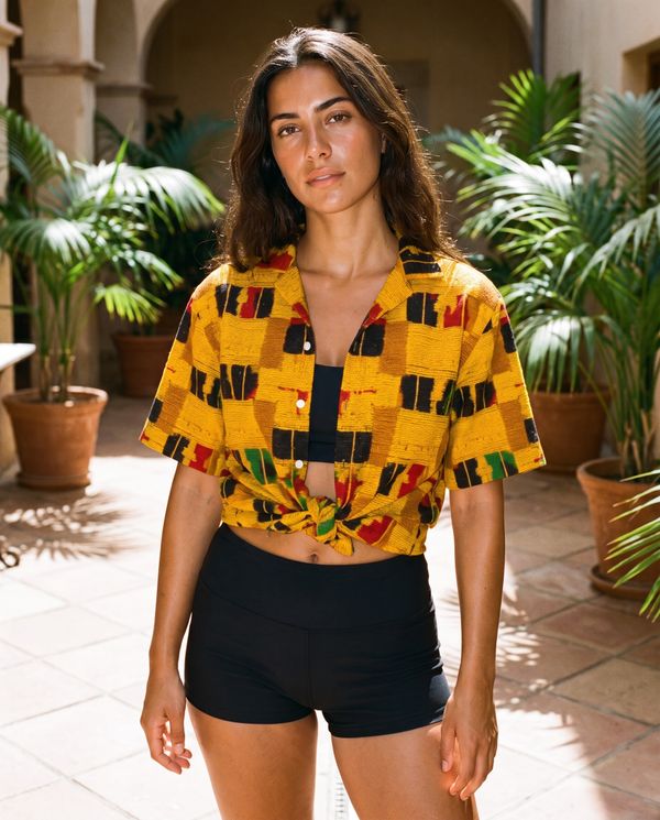 African Collection women's hawaiian shirts