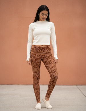Muskmelon Kalam full-length leggings