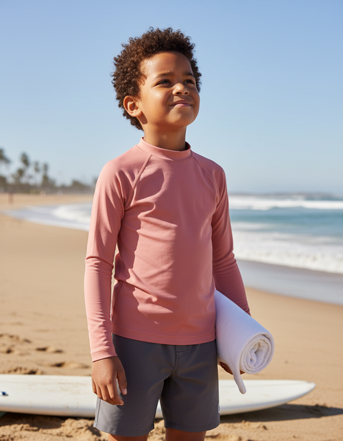 Tea Rose Kids Rash Guard Kids Rash Guard — Dripper