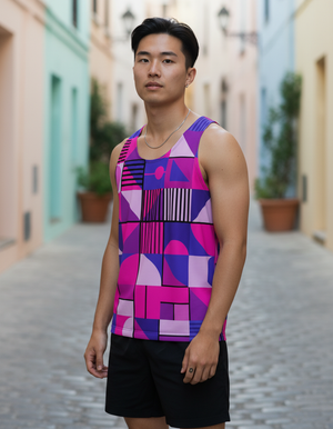 Men's Rhodonite Futurist men's tank tops