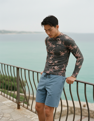 Men's Tea Rose Mizu men's rashguards