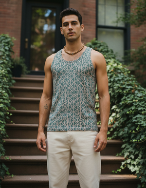 Men's Tea Rose Hikari tank tops