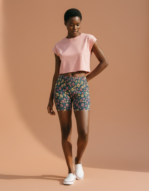 Women's Torajan Patterns Short Shorts