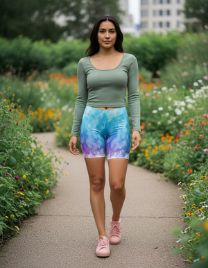 Marina Mosaic women's short shorts