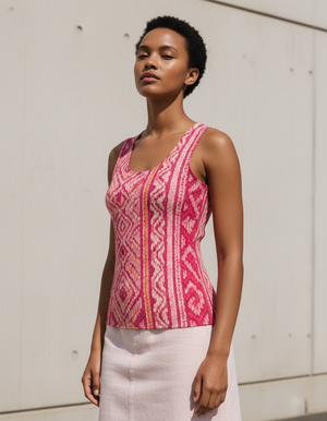 Women's Millennial Pink Vibrance tank tops