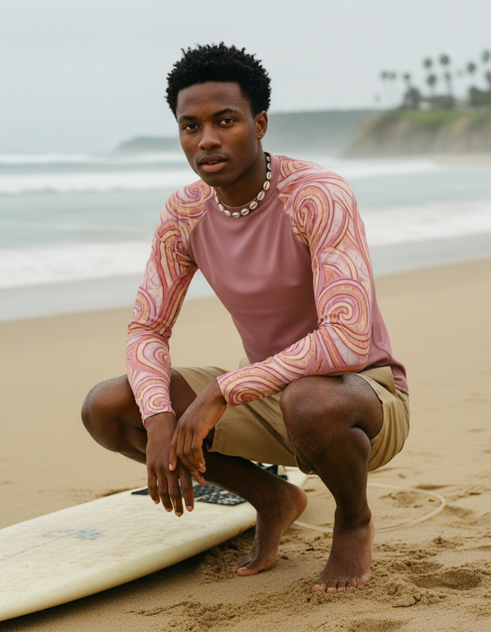 Rashguard — Men's Dusty Rose Spectrum