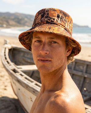 Unisex Citrus Orange Spectra Bucket Hat bikini — Lolekai