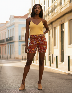 Lukisan women's short shorts