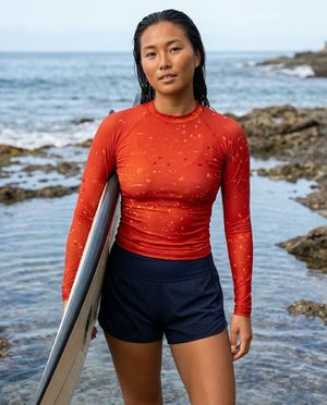 Women's Lava Falls Blaze women's rashguards