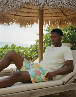 White Onyx Hoshi Men's Swim Trunks Men's Swim Trunks — Dripper
