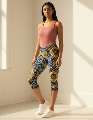Kaleido Capri Leggings Capri Leggings — Dripper