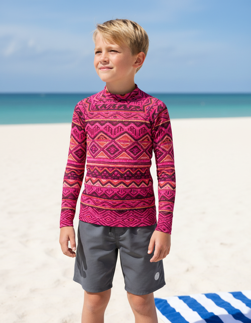 Pink kids rashguards — Dripper