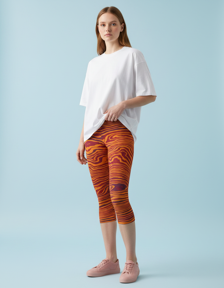 Women's Yagasuri Capri Leggings