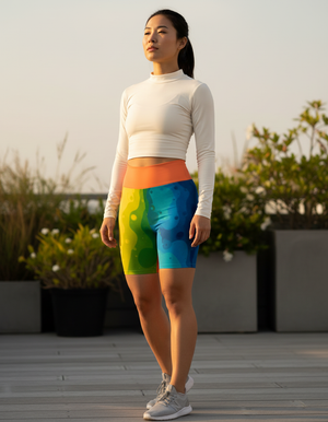 Prism Yoga Shorts Yoga Shorts — Dripper