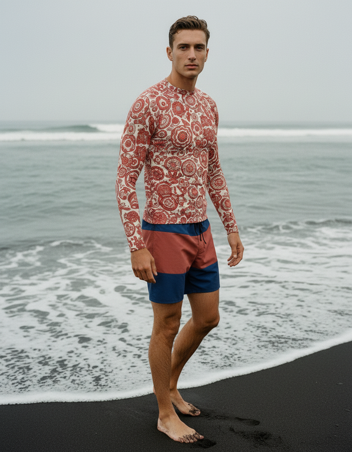 Rashguard — Men's Coral