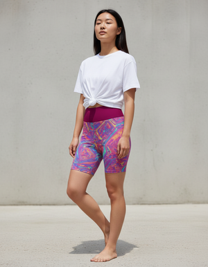 Neon Yoga Shorts Yoga Shorts — Dripper