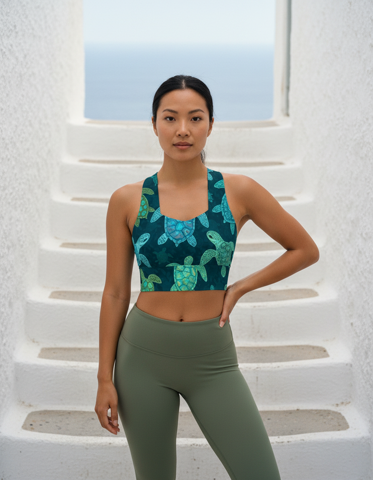 Tidal Motion Nautilus Longline Sports Bra