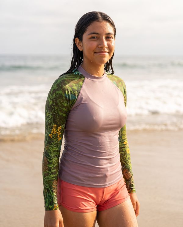 Solarpunk Collection girls youth rashguards